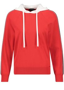 Taifun, Damen Pullover, Hellrot / Wei&szlig;