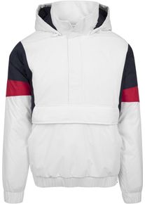 Urban Classics, Herren Winter Jacket, Navy / Rot / Wei&szlig;
