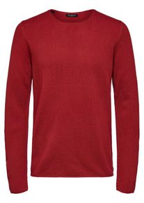 Selected Homme, Herren Pullover 'SLHROCKY CREW NECK B', Rot