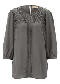 Heine, Damen Bluse, Anthrazit