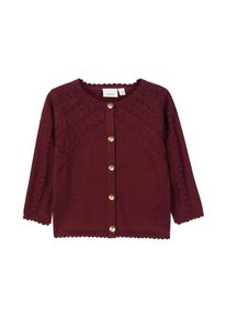 name it, M&auml;dchen Strickjacke, Kirschrot