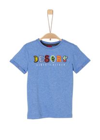 s.Oliver Junior, T-Shirt, Blaumeliert / Hellgrün / Orange / Rot
