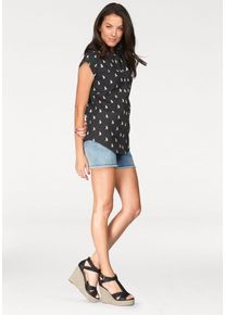 Aniston, Damen Druckbluse, Schwarz