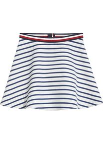 Tommy Hilfiger, M&auml;dchen Rock 'ESSENTIAL STRIPE SKATER SKIRT', Schwarz / Wei&szlig;