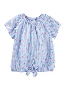 Oshkosh, M&auml;dchen Bluse, Hellblau / Jade / Rot / Wei&szlig;