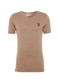 Naketano, Herren T-Shirt 'Gelinde gesagt', Hellbraun