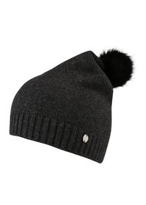 Esprit, Damen Beanie 'Pom Pom', Anthrazit