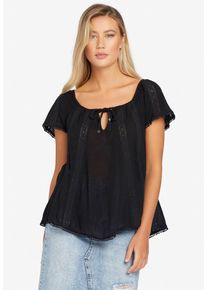 Khujo, Damen Blusenshirt 'Maude', Schwarz
