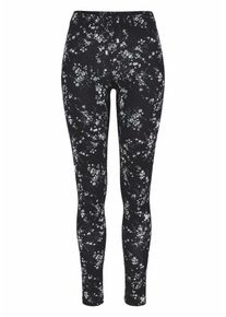 Boysen's BOYSEN'S, Damen Leggings mit Blu-Print, Grau / Schwarz