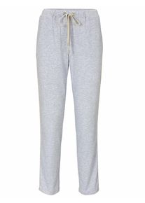 Heine, Damen Jogginghose mit seitlichen Zierband, Graumeliert