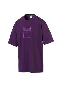Puma, Herren T-Shirt 'Classics Downtown', Dunkellila