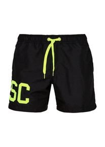 s.Oliver RED LABEL, Herren Badeshorts, Neongrün / Schwarz