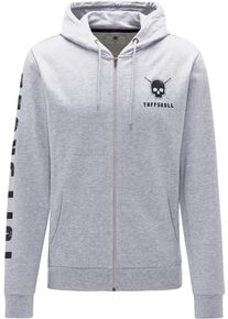 TUFFSKULL, Herren Sweatjacke, Grau / Schwarz
