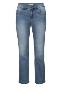 sheego Denim, Damen Bootcut-Jeans, Blau