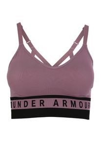 Under Armour, Damen Sport-BH 'Seamless Longline', Lila / Schwarz