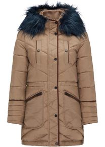 Roosevelt, Damen Parka, Blau / Braun