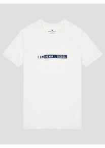 H.I.S. HIS JEANS, Herren T-Shirt, Blau / Weiß