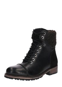 Pepe Jeans, Damen Schn&uuml;rstiefel 'Melting Warm', Schwarz