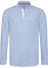 Tommy Hilfiger, Herren Hemd, Rauchblau / Wei&szlig;