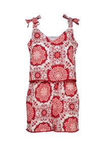 Only, Damen Jumpsuit 'SUMMER', Rot / Wei&szlig;