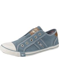 Mustang, Damen Sneaker, Taubenblau / Braun / Wei&szlig;
