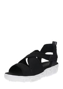 Tommy Hilfiger, Damen Sandale 'HYBRID Tommy Hilfiger SANDAL', Schwarz / Wei&szlig;