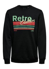 Only & Sons Only & Sons, Herren Sweatshirt, Gelb / Grün / Petrol / Schwarz