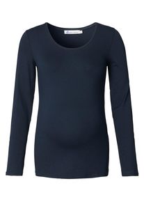 Queen mum, Damen Langarmshirt, Navy