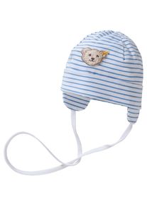 Steiff Collection, Erstlingsmütze, Blau / Weiß