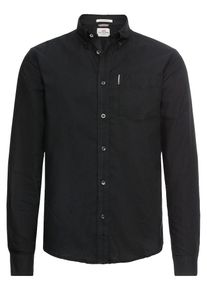 Ben Sherman, Herren Hemd 'LS Core Oxford Shirt', Schwarz