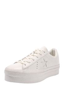 Converse, Damen Sneaker 'ONE STAR PLATFORM - OX', Wei&szlig;