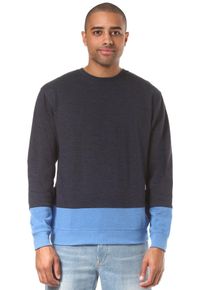 DC Shoes, Herren Rebel Lo Block Sweatshirt, Indigo / Hellblau