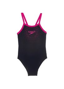 Speedo, Mädchen Badeanzug 'Gala Logo Thinstrap', Pink / Schwarz