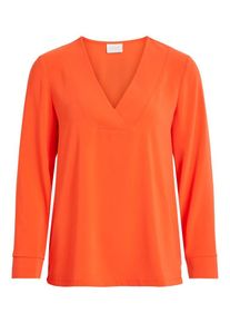 Vila, Damen Bluse, Dunkelorange