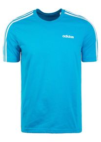 adidas Performance, Herren Trainingsshirt 'Essentials 3 Stripes', Hellblau / Weiß