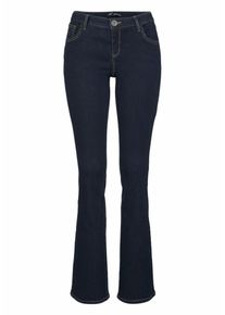 Arizona, Damen Bootcut-Jeans, Dunkelblau