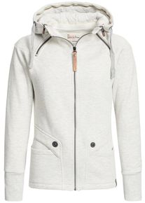 Khujo, Damen Sweatjacke 'FABAYO', Wei&szlig;meliert