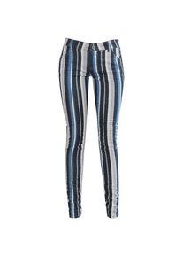 COCCARA, Damen Hose 'Bella', Blau / Ultramarinblau / Lavendel / Weiß