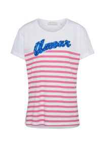 Rich & Royal Rich & Royal, Damen Shirt mit Streifen, Pink / Weiß