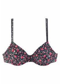 Buffalo, Damen Bikini-Top "Evi", Pink / Schwarz