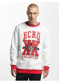 Ecko Unltd. Ecko Unlimited, Herren Pullover 'City Of Johannesburg', Weiß