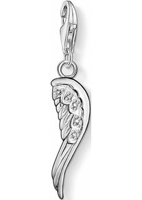 Thomas Sabo, Damen Charm-Einhänger 'Engelsflügel, 0413-051-14', Silber / Weiß