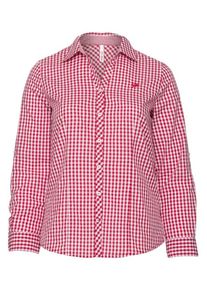 sheego Style, Damen Karobluse, Rot / Weiß