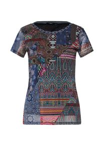 Desigual, Damen Shirt 'TS_LUCIA', Mischfarben / Schwarz