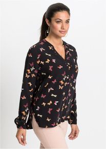 bonprix, Damen Bluse, Mischfarben / Schwarz
