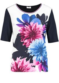 Gerry Weber, Damen T-Shirt, Enzian / Mischfarben / Weiß