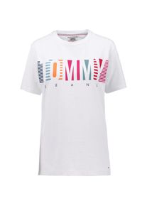 Tommy Jeans, Damen T-Shirt, Blau / Rot / Weiß