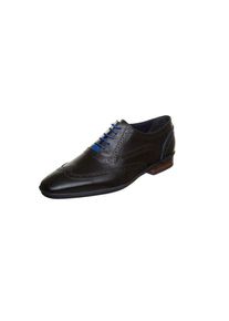 Floris van Bommel, Herren Schnürschuhe, Himmelblau / Schwarz