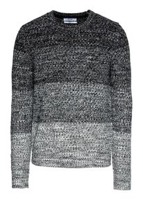 Kiomi, Herren Pullover 'Mouline Jumper Heavy Gauge', Grau / Anthrazit / Graumeliert