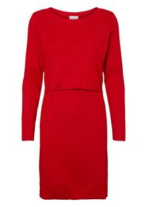 MAMALICIOUS, Damen Strick Kleid, Rot